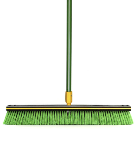Industrial Push Broom 60 cm with Rubber Edge Professional Line Fass